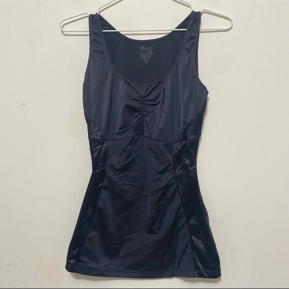 SPANX Assets Black Ruched Tank Size XL - Picture 4 of 4